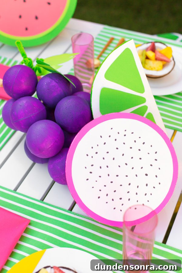 How to Make Giant Foam Fruit Decorations for Parties 12 Giant fruit crafts