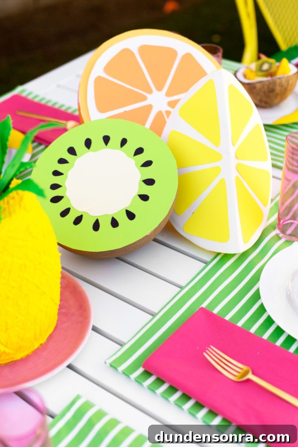 How to Make Giant Foam Fruit Decorations for Parties 3 Big fruit items