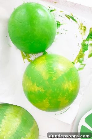 How to Make Giant Foam Fruit Decorations for Parties 6 A giant watermelon