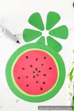 How to Make Giant Foam Fruit Decorations for Parties 8 Crafted watermelon