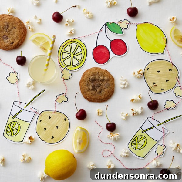Cute Lemonade Stand Printables + Giveaway with Darcy Miller 5 Lemonade stand decor
