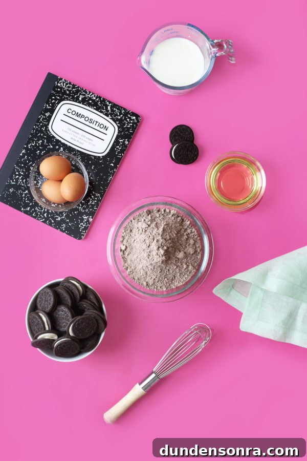 Eggs and oreos
