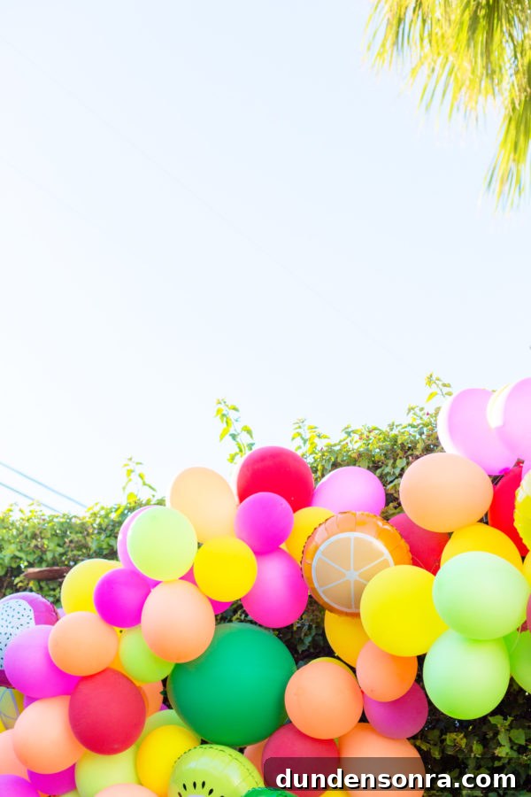 A group of colorful balloons