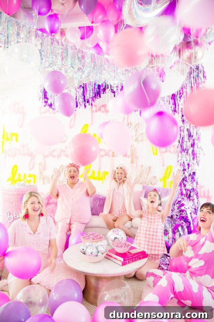 Holographic Neon Slumber Party