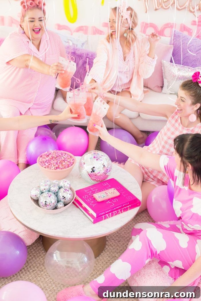 Holographic Neon Slumber Party
