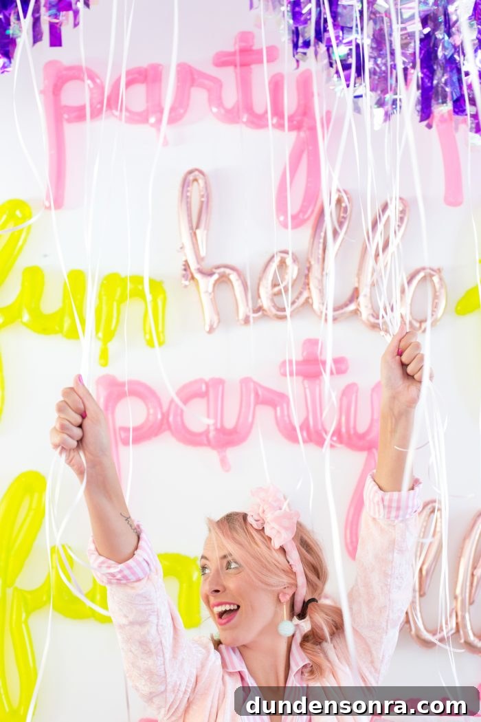 DIY Script Balloon Wall