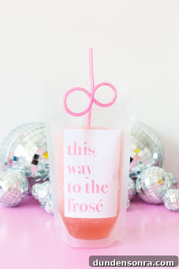 Juice with straw