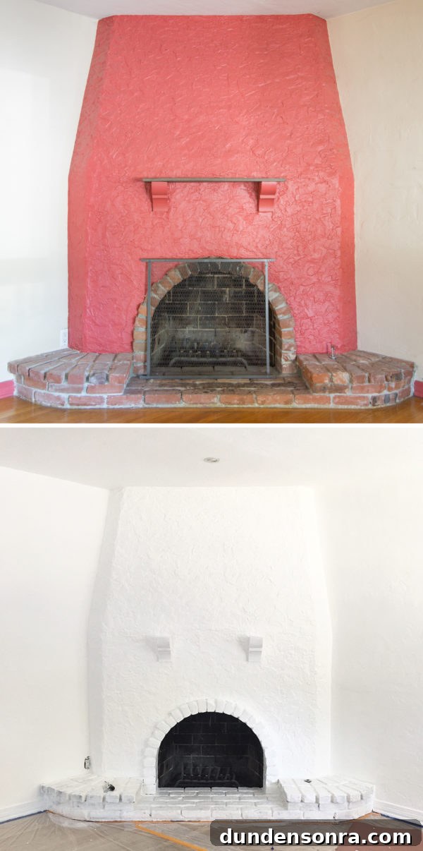 Fireplace Before & After