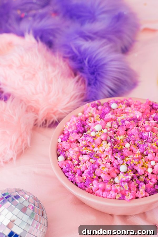 Colorful popcorn