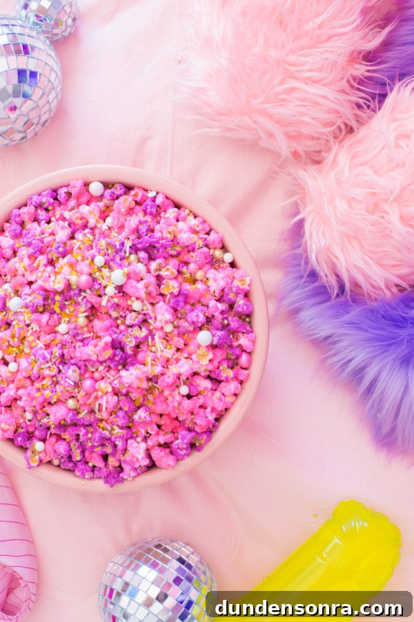 Colorful popcorn