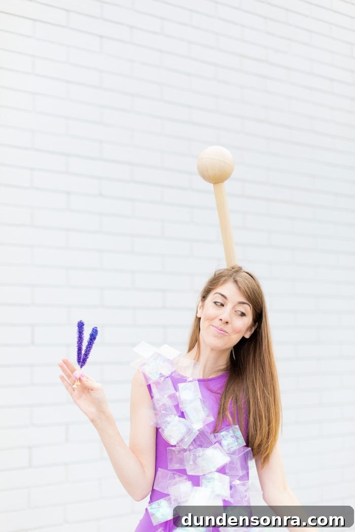 Homemade Rock Candy Costume Guide for Kids and Adults 3 A girl dressed as rock candy