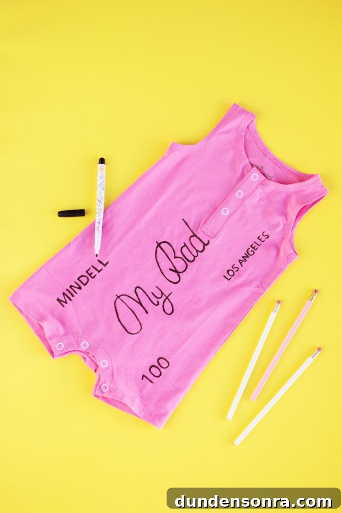 DIY Baby Eraser Costume