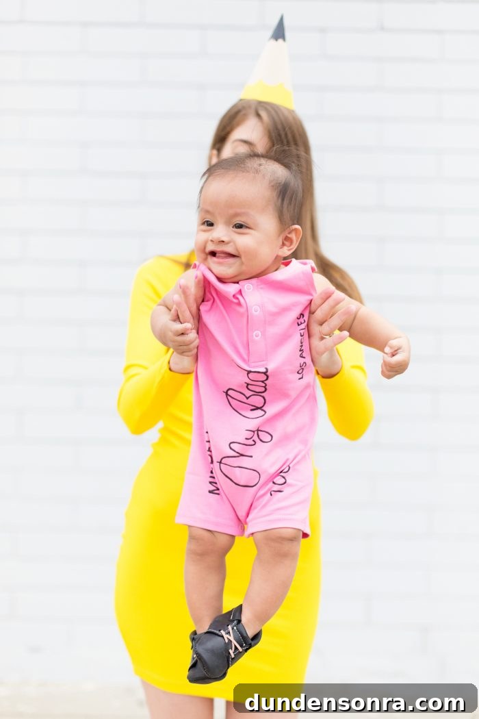 DIY Baby Eraser Costume