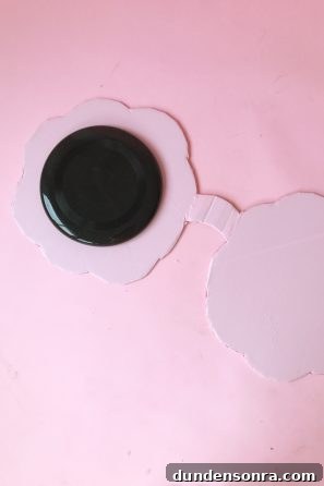 Cardboard painted pink