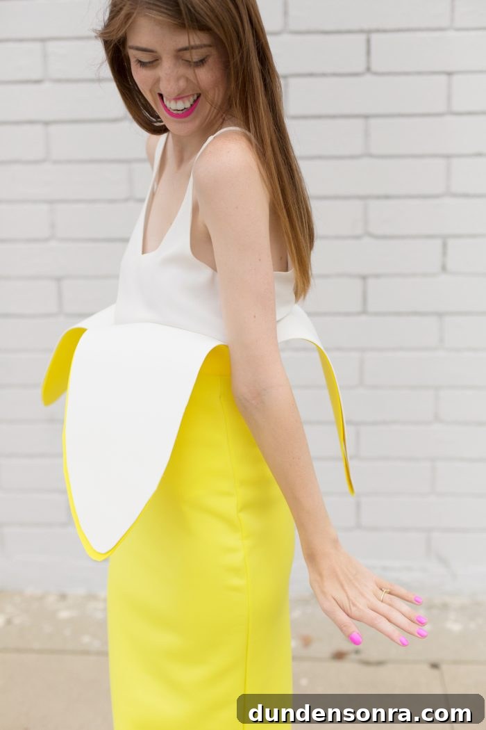 How to Make a DIY Banana Costume: Simple Steps for Any Occasion 4 A woman wearing a Banana Costume