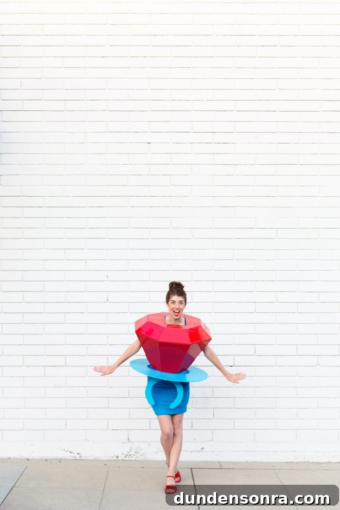 DIY Ring Pop Costume Ideas for a Show-Stopping Halloween 11 A person in a ring pop costume