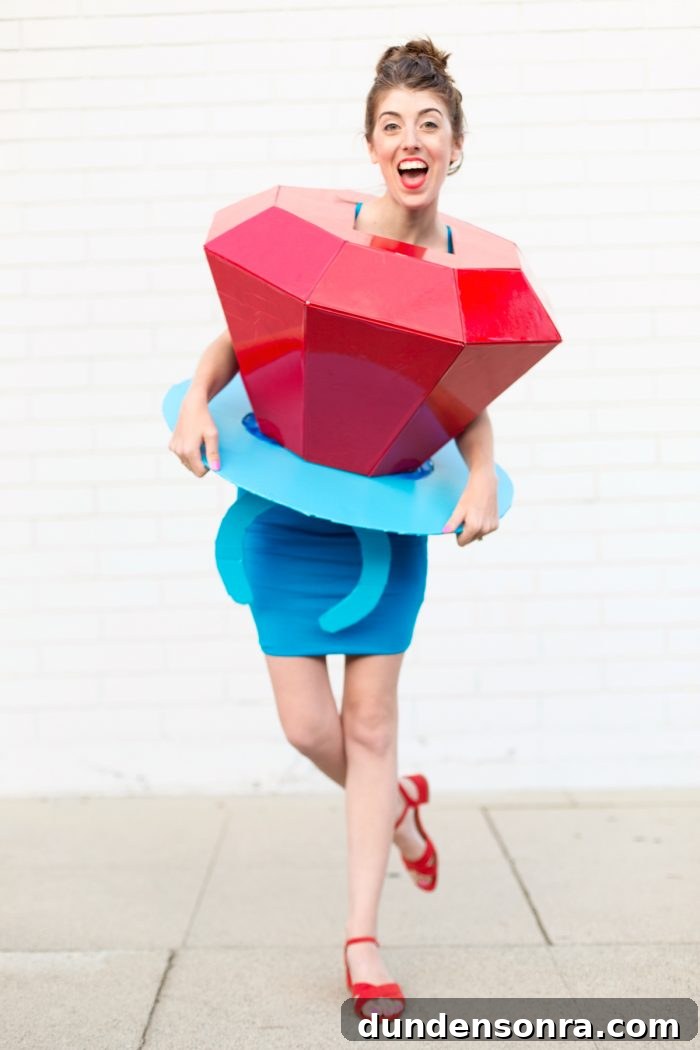DIY Ring Pop Costume Ideas for a Show-Stopping Halloween 12 Someone dressed up as a ring pop