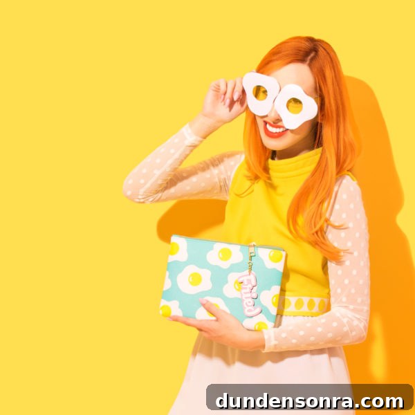 A woman holding an egg clutch