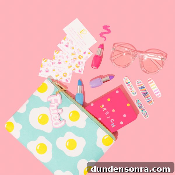 Egg clutch with stickers
