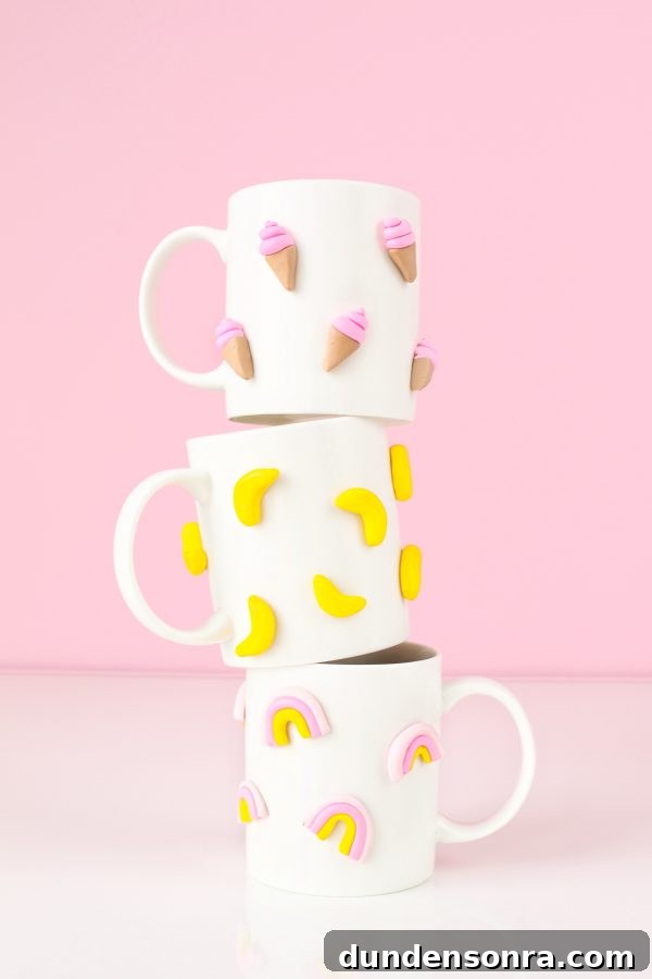 DIY 3D Clay Mugs: Step-by-Step Guide to Sculpted Ceramic Cups 2 Mugs