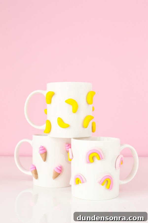 DIY 3D Clay Mugs: Step-by-Step Guide to Sculpted Ceramic Cups 6 Mugs