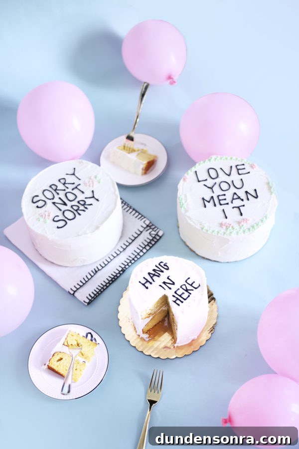 Cakes that have words on it