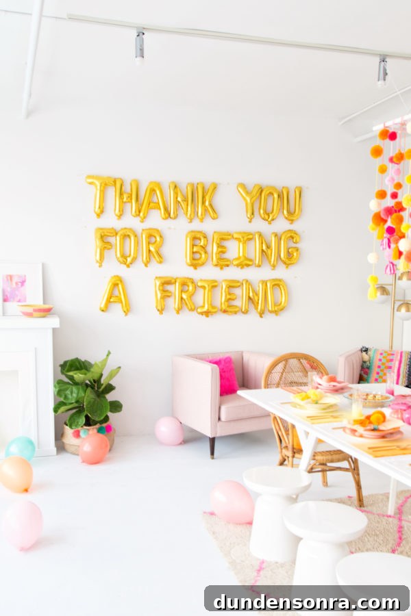 Thank You for Being a Friend: Pom-Pom Filled Friendsgiving Celebration 19 Thank You For Being A Friend!