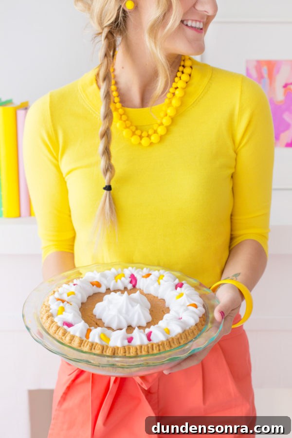 Thank You for Being a Friend: Pom-Pom Filled Friendsgiving Celebration 10 Colorful Friendsgiving Pie