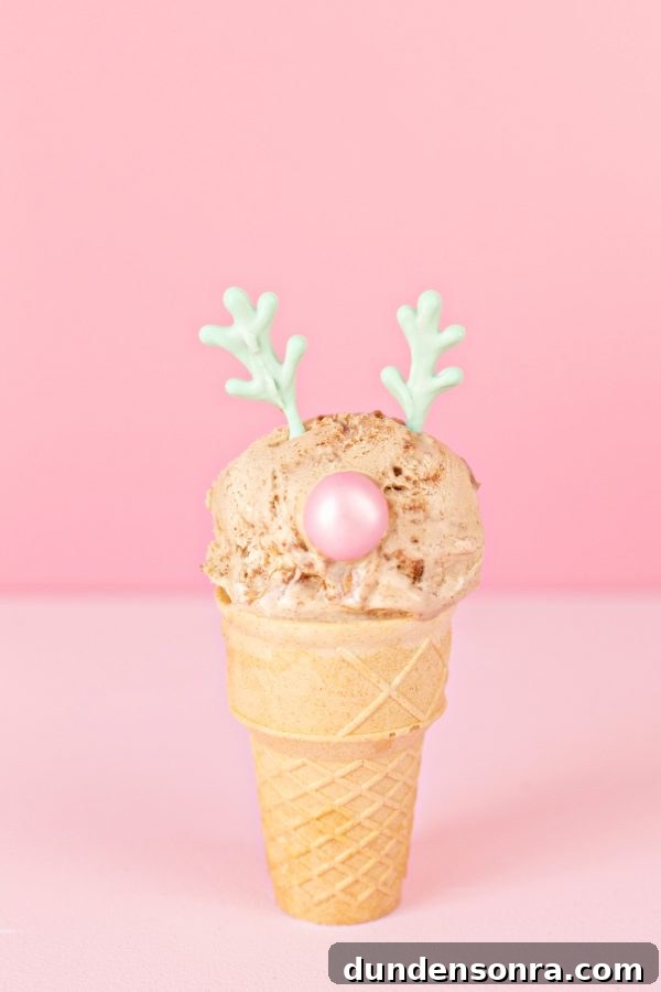 Reindeer Ice Cream Cone