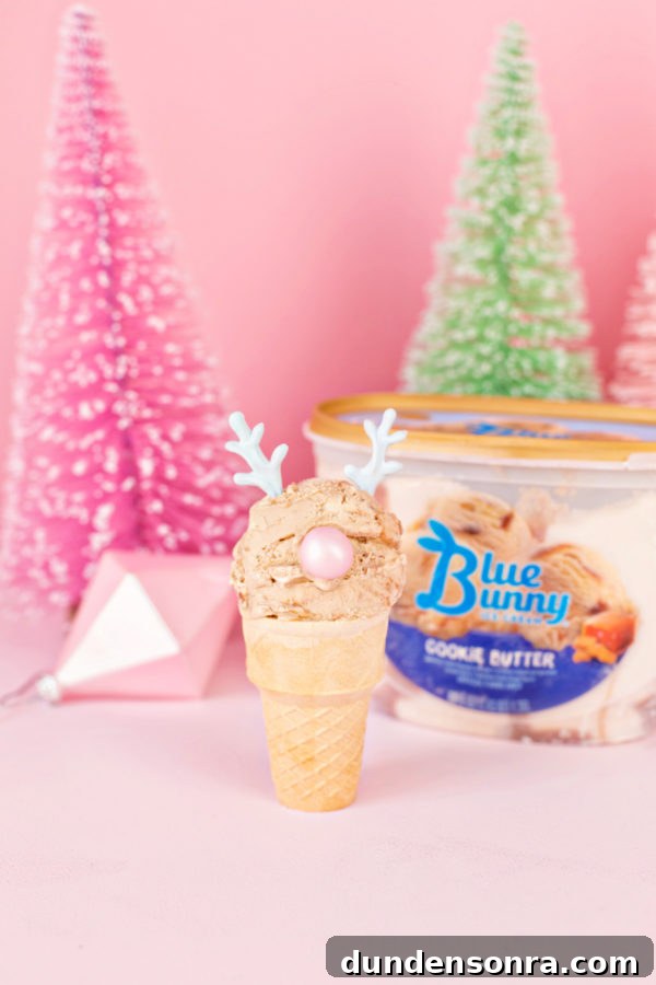 Reindeer Ice Cream Cones