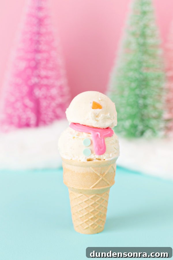 Ice cream in a cone