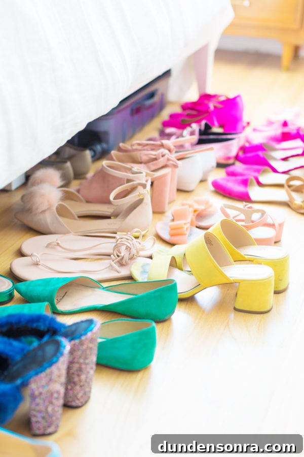 Master Closet Makeover: Progress Update and Future Plans 6 Shoes on the floor