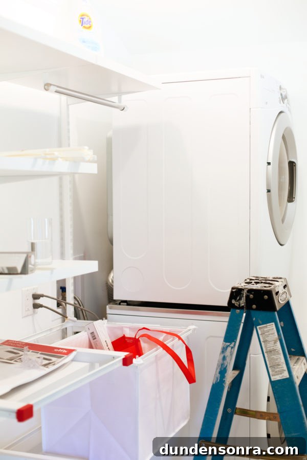 Master Closet Makeover: Progress Update and Future Plans 9 Washer and dryer