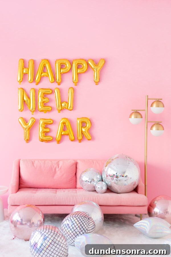 Holiday Balloons: New Festive Designs for Every Celebration 5 Happy New Year Balloons