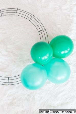 Green balloons