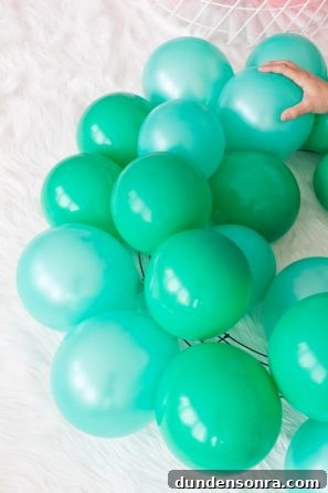 Green balloons