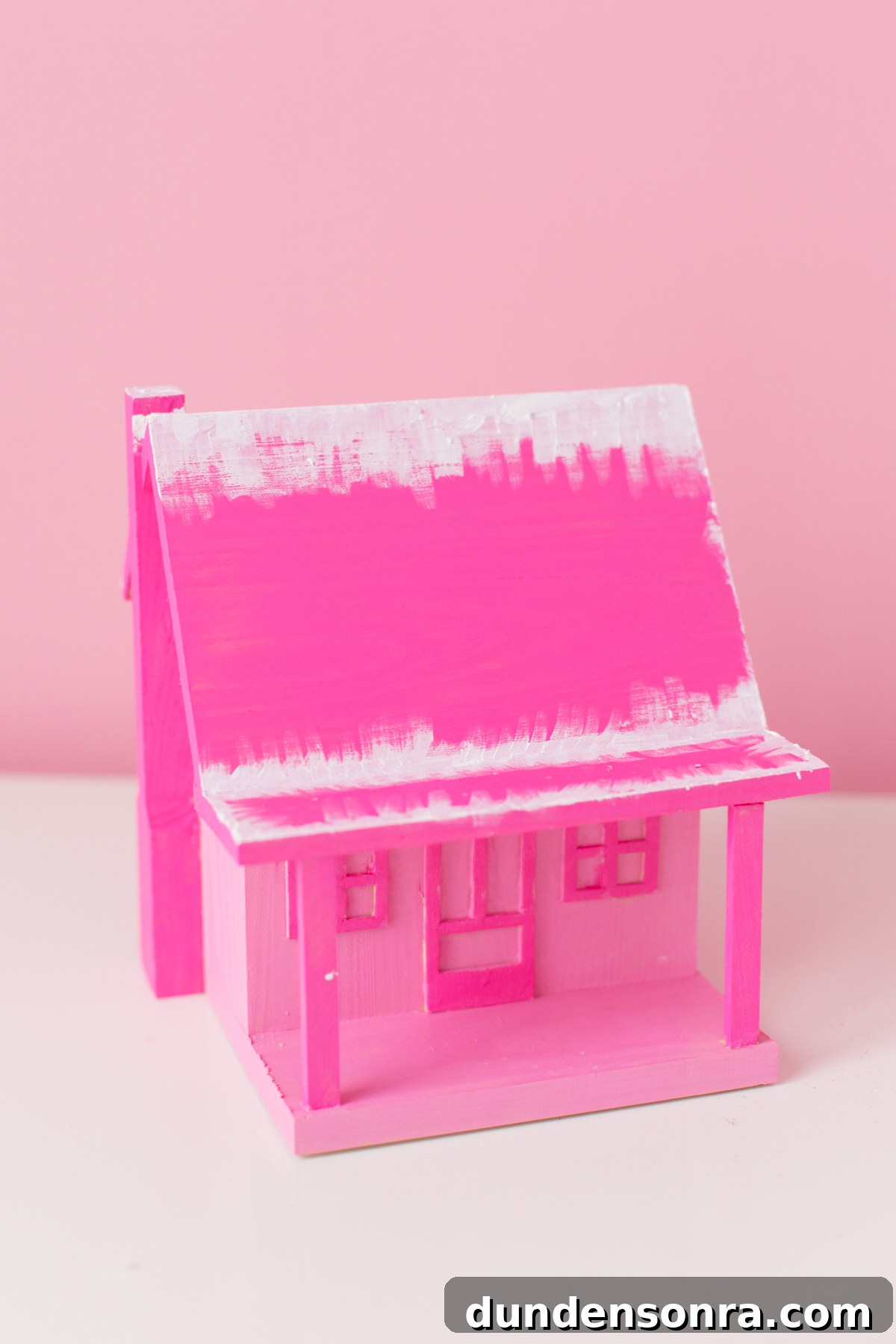 DIY Colorful Christmas Village