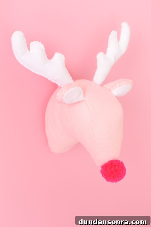 DIY Plush Reindeer Head Tutorial: Make a Soft Wall-Mounted Decor 5 Reindeer decor