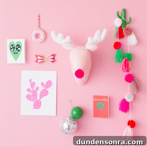 DIY Plush Reindeer Head Tutorial: Make a Soft Wall-Mounted Decor 7 Deer decor