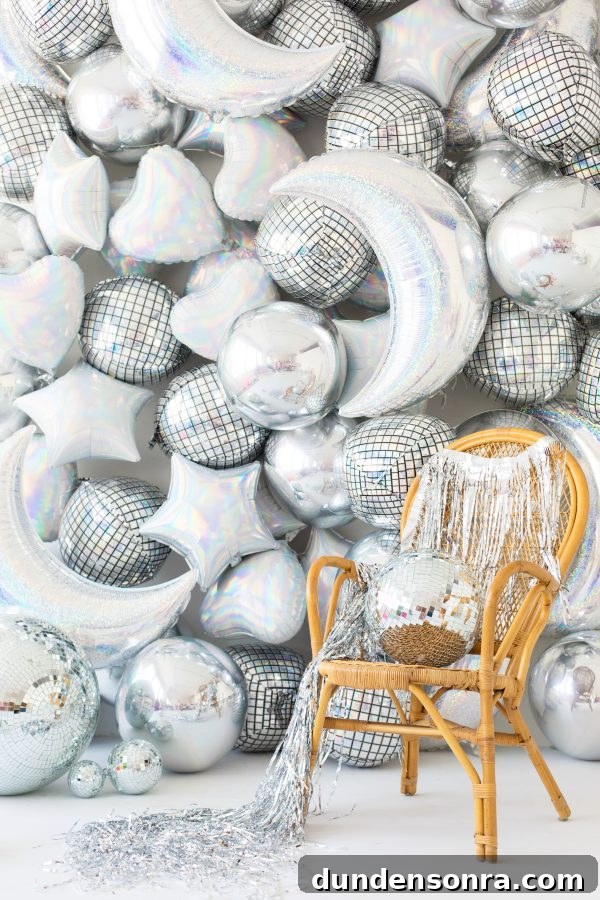 Balloons new year theme