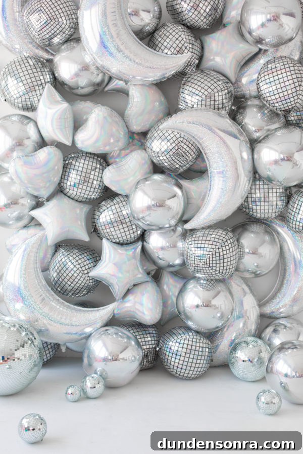 Silver balloons