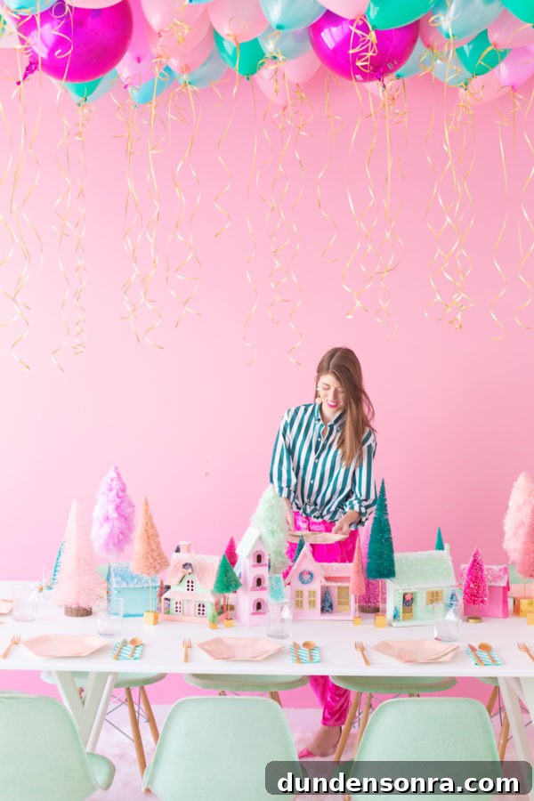 Crafty Christmas Brunch Ideas: Festive Recipes & DIY Decor 4 Someone setting up crafts