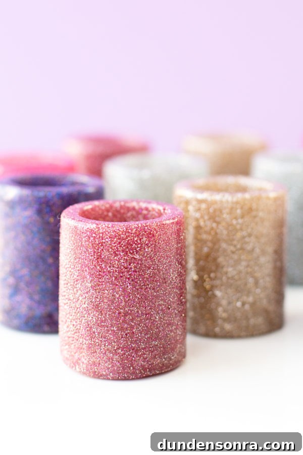 How to Make Sparkling Glitter Shot Glasses at Home 3 Glitter shot glasses