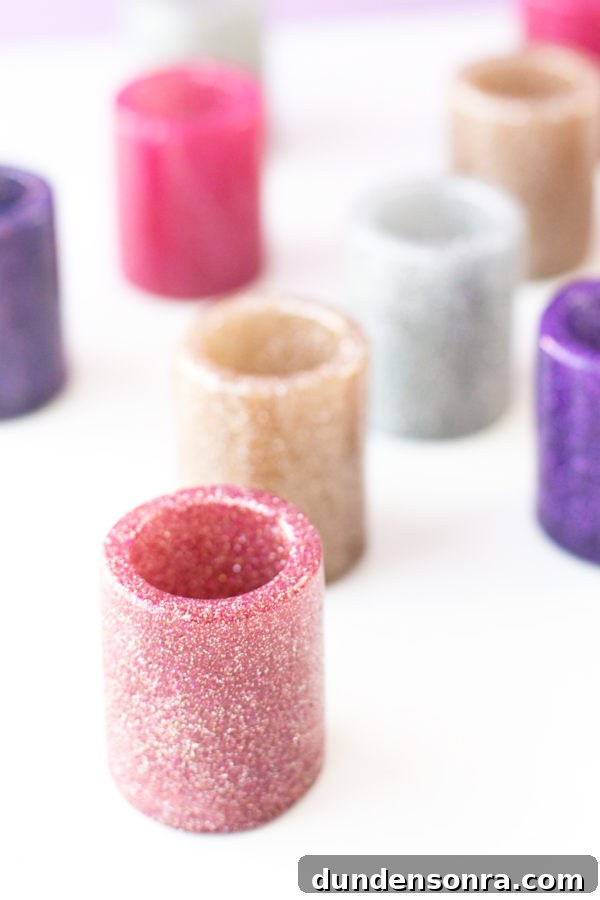How to Make Sparkling Glitter Shot Glasses at Home 7 Glitter shot glasses
