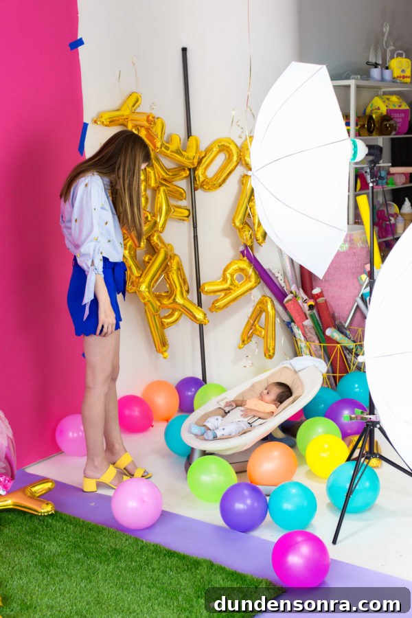 2017 Year in Review and What to Expect in 2018 2 Balloons and a baby