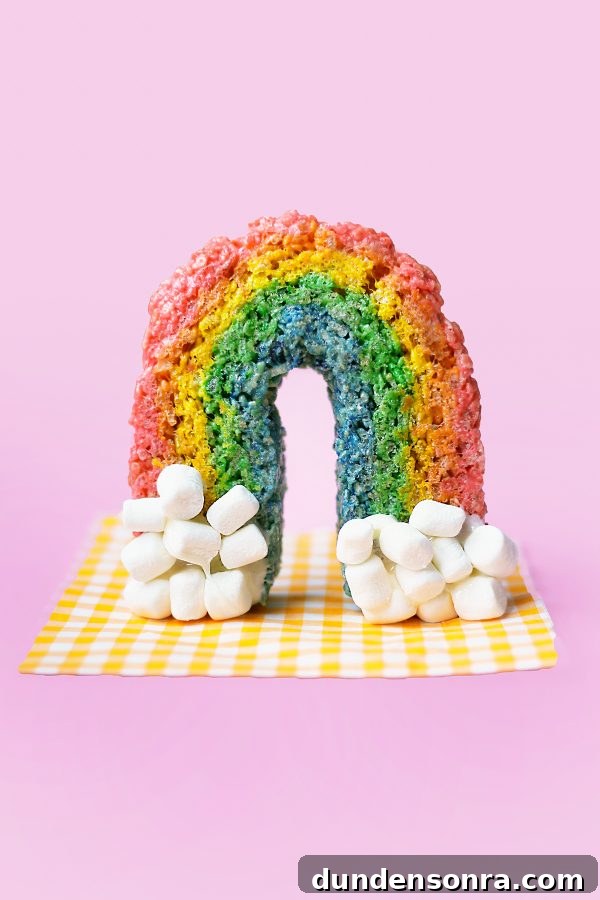 Colorful Rainbow Rice Krispie Treats Recipe for Parties 2 Rainbow cake