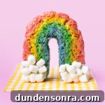 Colorful Rainbow Rice Krispie Treats Recipe for Parties 11 Rainbow cake