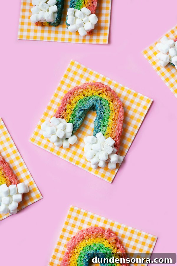Colorful Rainbow Rice Krispie Treats Recipe for Parties 3 Rainbow cake