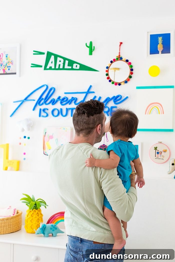 Colorful Rainbow Nursery Design Ideas for Babies and Toddlers 12 Colorful Nursery Gallery Wall