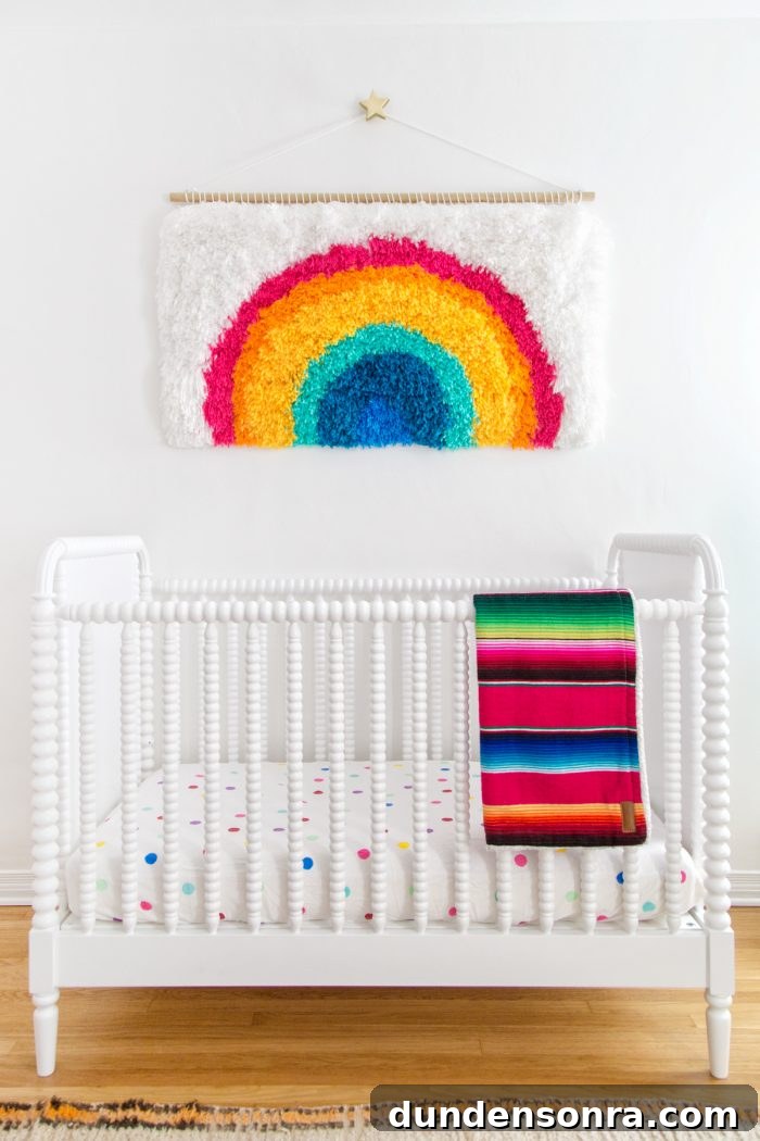 Colorful Rainbow Nursery Design Ideas for Babies and Toddlers 16 Colorful crib